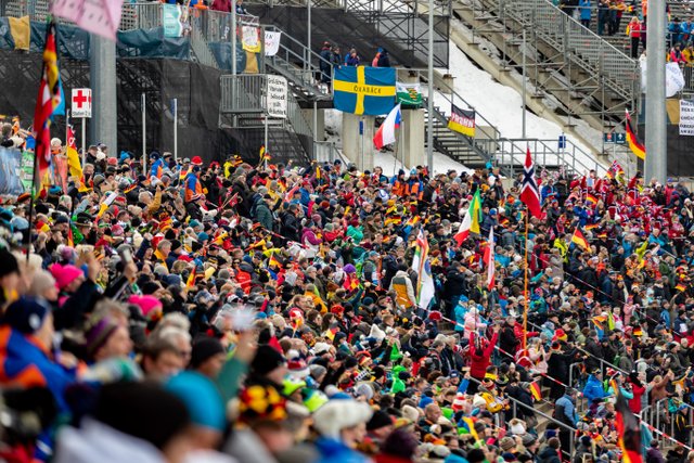 Fans des Biathlon Weltcups