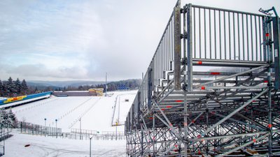 Aufbau Weltcup Oberhof